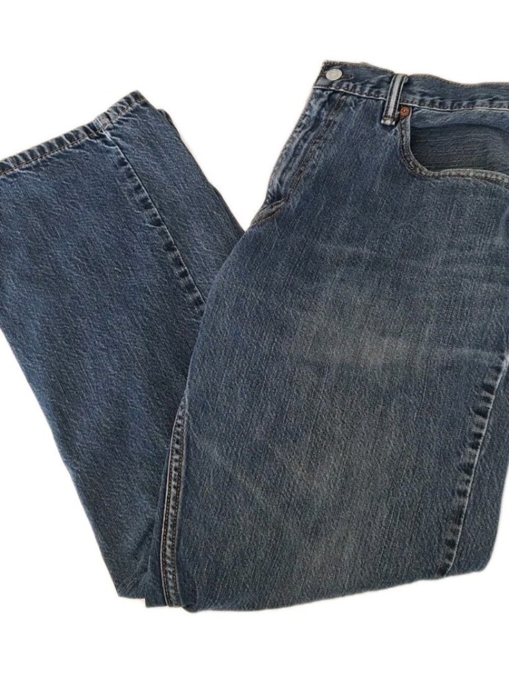 Levi Strauss 559 Mens Blue Jeans 38x30 Relaxed Straight Distressed